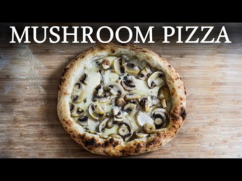 [No Music] Homemade Mushroom Pizza Recipe | Cheese And Mushroom Pizza | How To Make Mushroom Pizza