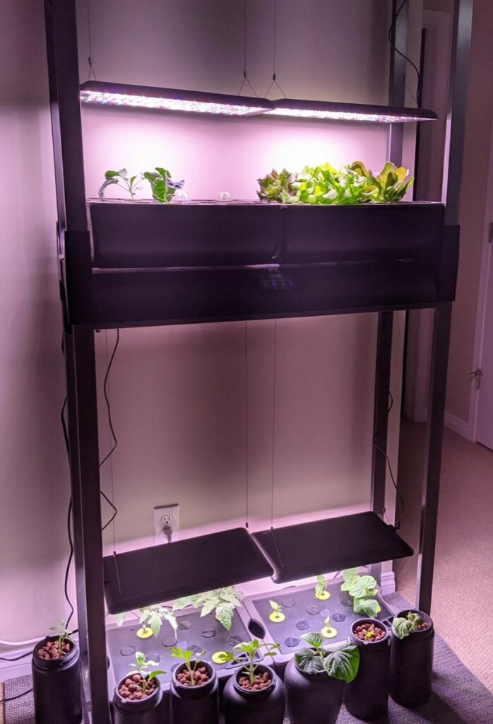 AeroGarden Farm Vertical Stacked 48 pods at Home