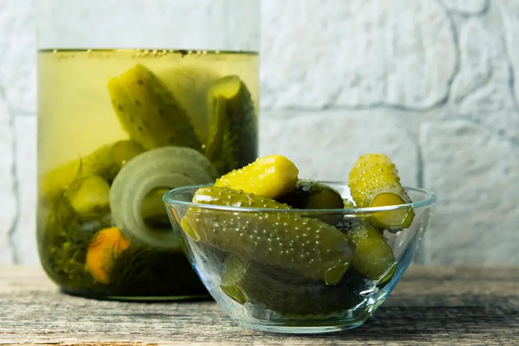 Cucumbers Pickling into Pickles