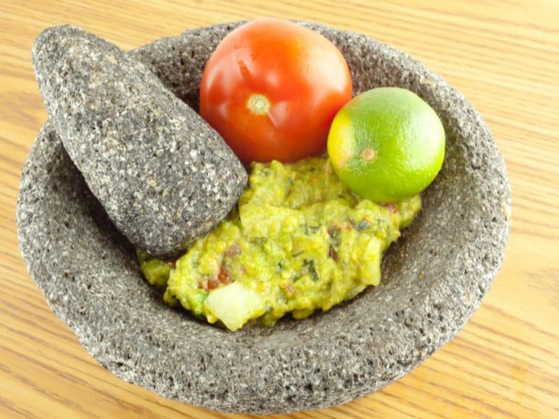 Guacamole made from Avocado, Tomato and Lime