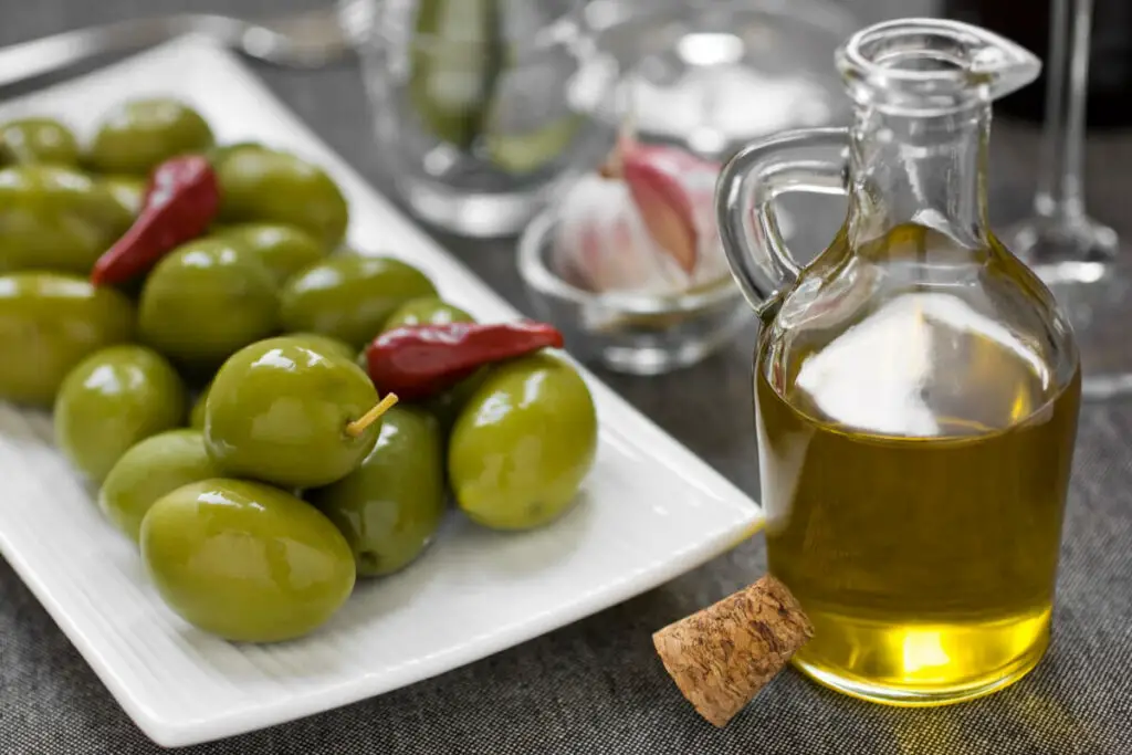 Olives as Snack and Olive Oil
