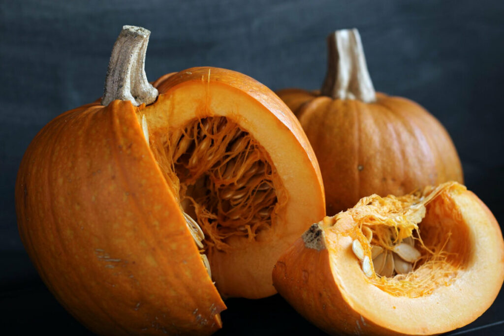 Pumpkin Cut up with Seeds