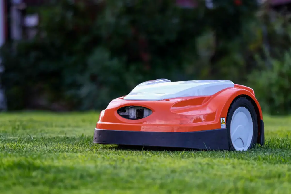 Red Robot Lawn Mower