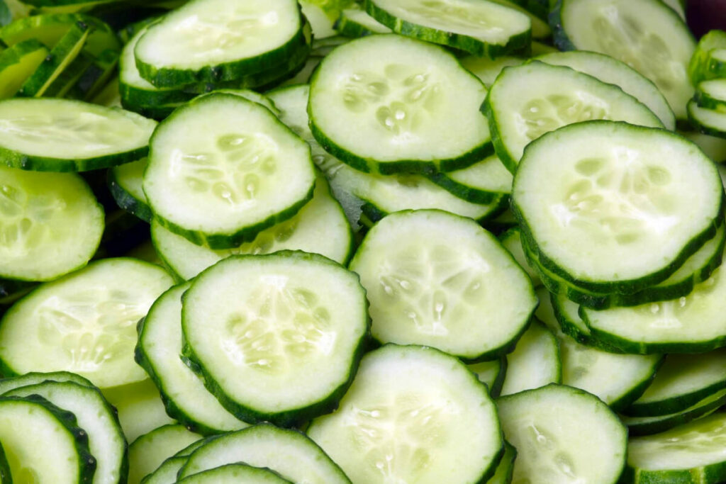 Sliced Cucumbers