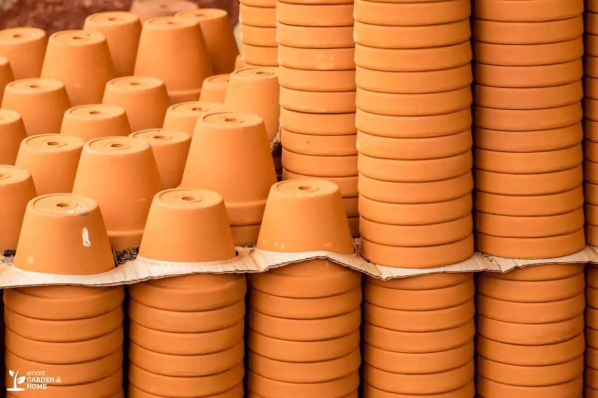 Terracotta Pots Stacked Together